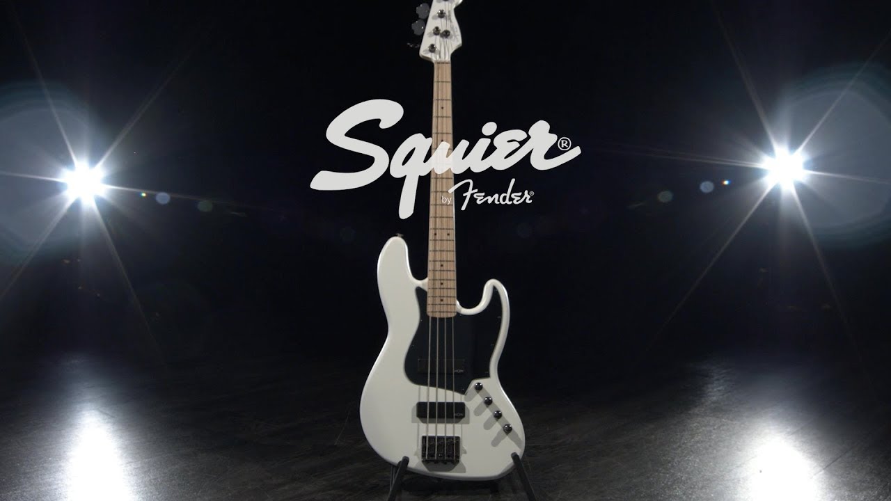 Squier Contemporary Active Jazz Bass MN, Flat White | Gear4music demo