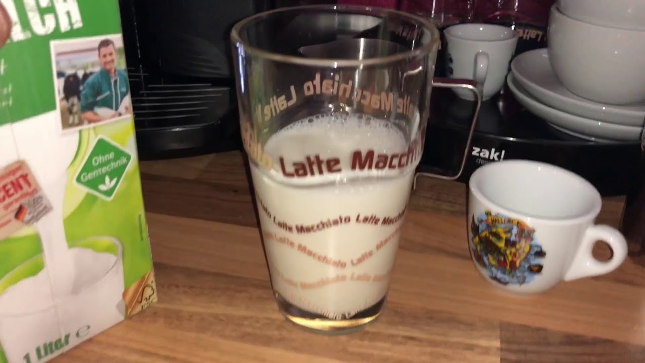 How to make glass of Latte Macchiato out of coffee beans with Delonghi coffee machine…