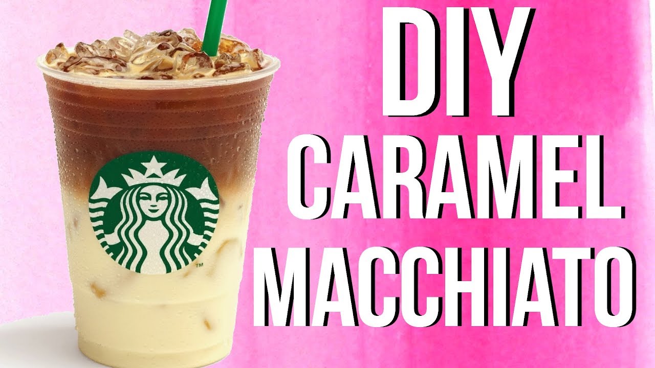DIY Starbucks Iced Caramel Macchiato!
