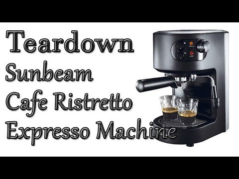 Teardown Sunbeam Cafe Ristretto Espresso Machine Coffee Maker EM2300