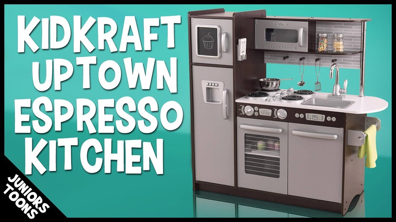 KIDKRAFT UPTOWN ESPRESSO KITCHEN 2019 | Unboxing Assembly & Review | JUNIORS TOON…