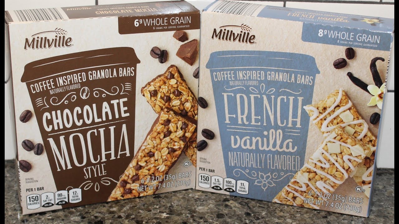 Millville (ALDI Brand) Chocolate Mocha & French Vanilla – Coffee Inspired Granola…