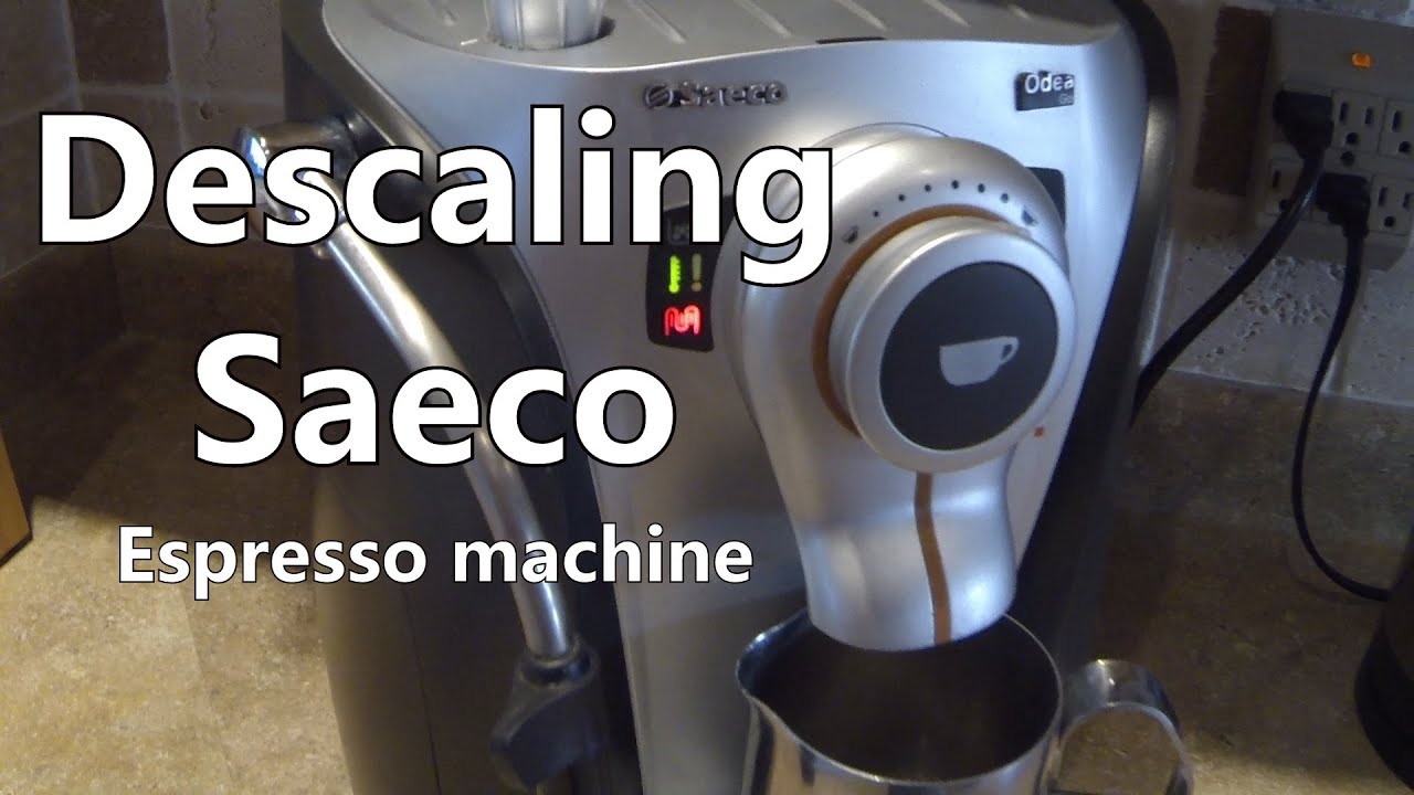 Descaling Saeco Odea Go Espresso machine.