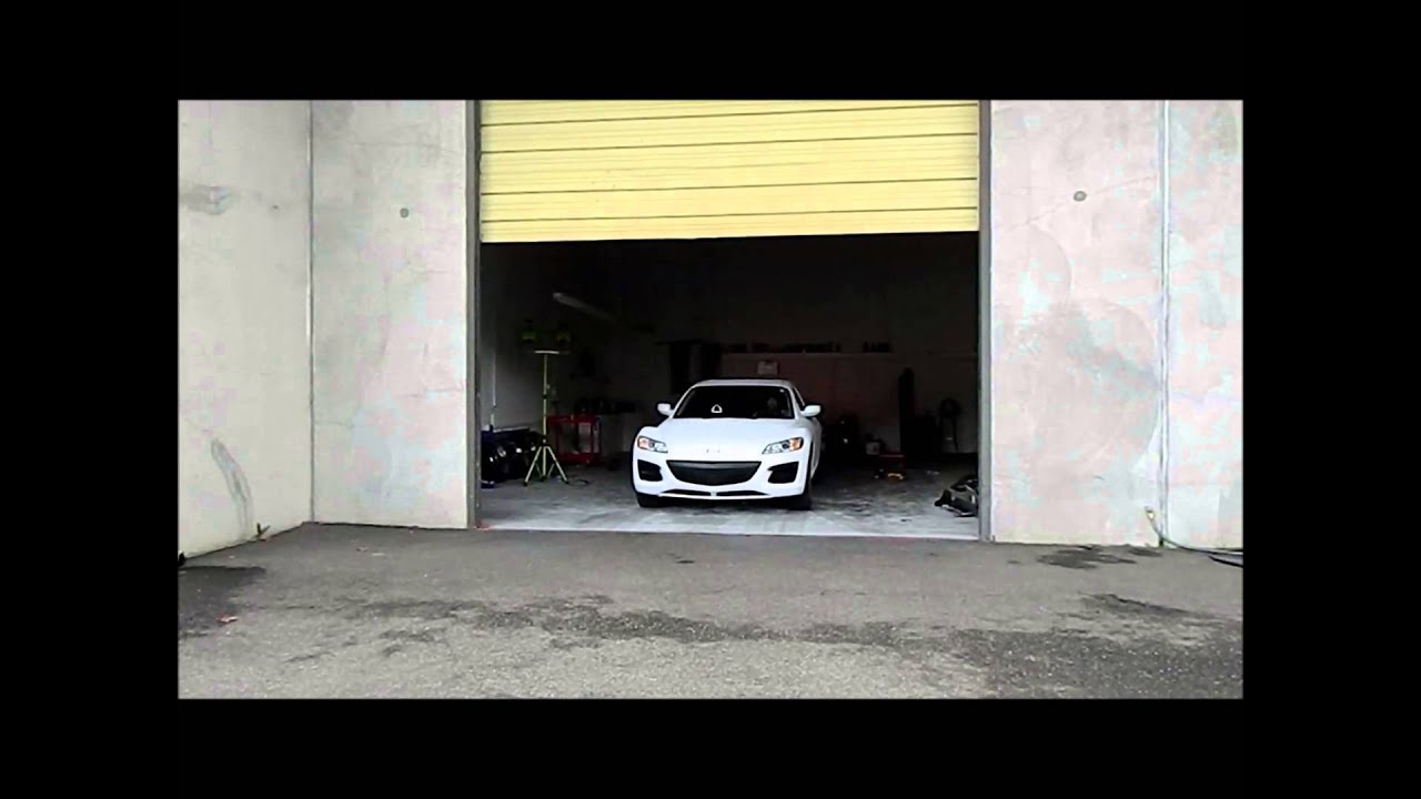 Flat White Plasti Dipped RX-8 at FTW Tuning