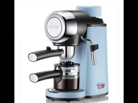 Coffee Machine High Pressure Extraction Double Exit Steam Milk Foam Italian 800W 6-10…