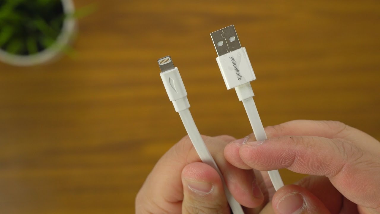 0.5M Apple MFI Lightning USB Data Cable Flat White | Quick Look