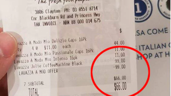 Woolworths giving away $99 coffee machines when customers purchase capsules