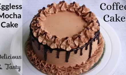 Eggless Mocha Cake || Coffee Cake || Eggless Coffee Cake || Mocha Cake ~ Moumita'…