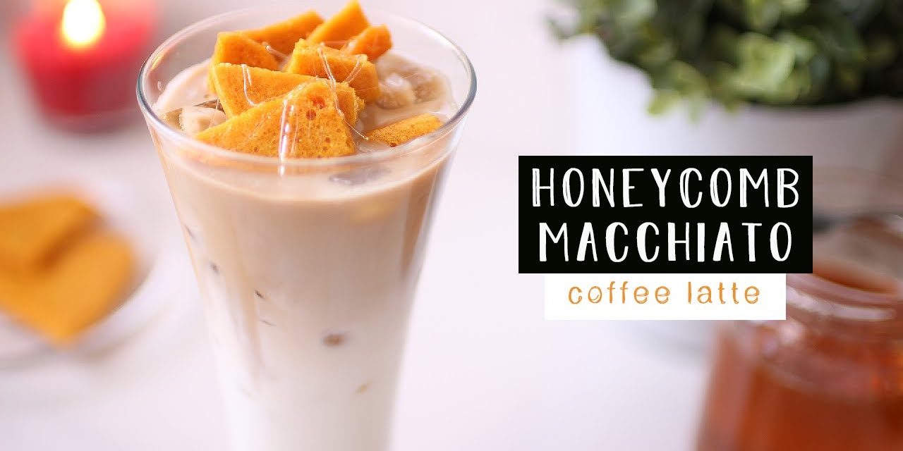 How to make NEW STARBUCKS HONEYCOMB MACCHIATO iced coffee toffee latte / 2021 drinks …
