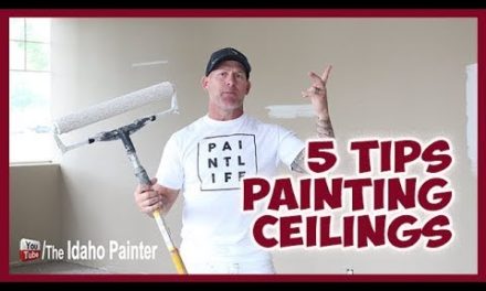 HOW TO paint ceilings FAST and like a professional PAINTER