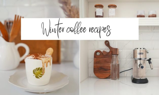 3 cozy winter coffee recipes to warm up your soul | silent vlog | cozy drinks