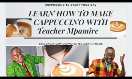 How To Make Cappuccino With Teacher Mpamire / Yoga Okola #cappuccino Ne #teachermpami…