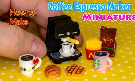 Coffee Espresso Maker DIY Realistic Miniature for DollHouse