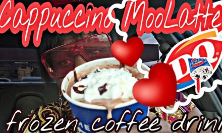 #dairyqueen Dairyqueen Cappuccino MooLatte frozen coffe drink food review car mukbang…