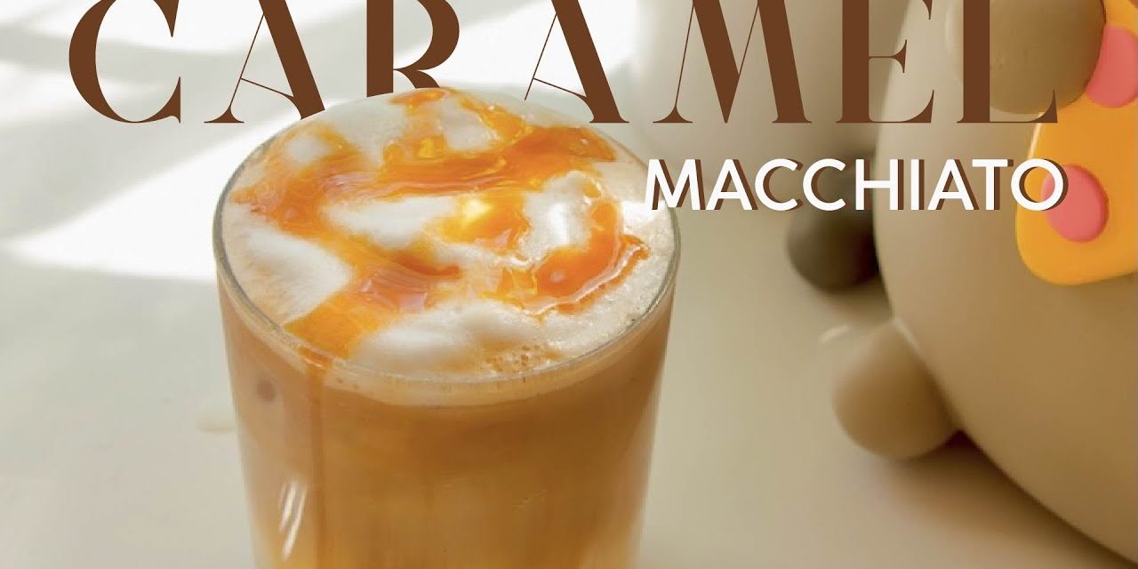 CAFE VLOG: Caramel Macchiato | #homecafe | bakeanddrink | #quynhphan