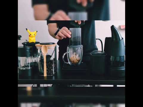 Coffee Affogato (coffee crumble ice cream)- AeroPress| Vlog Entry 01