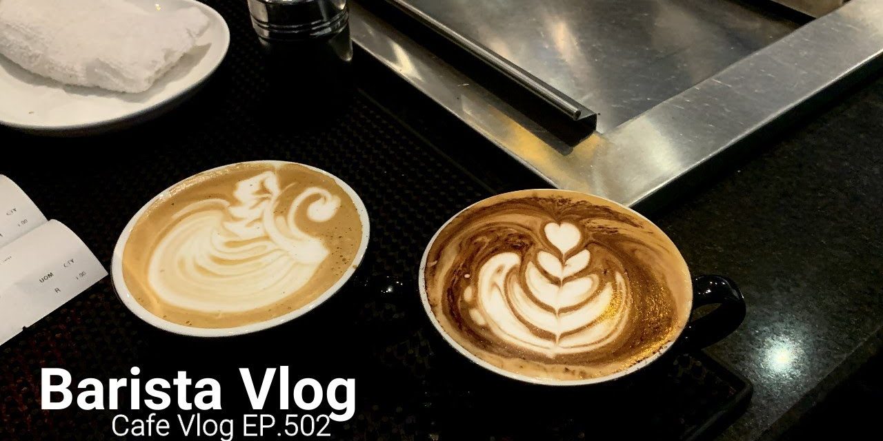 Cafe Vlog EP.502 | Hot Caramel Latte | Hot Caffe Mocha | Barista skills | Barista vlo…