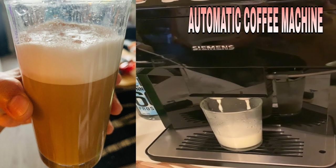 LATTE MACCHIATO | TRYING OUR NEW COFFEE MACHINE | SIEMENS #siemens #coffeemachine #la…