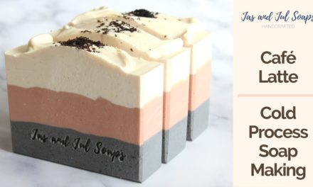 Café Latte Cold Process Soap Making and Cutting | Jas and Jul Soaps