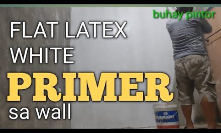 tips and idea FLAT LATEX WHITE pang primer / wall preparation SAN RAFAEL PROJECT DAY2