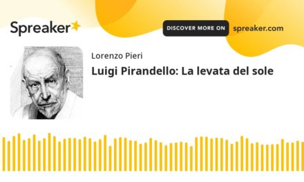 Luigi Pirandello: La levata del sole