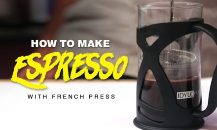 Espresso Coffee Using French Press Simple Way of Make Black Coffee without Sugar
