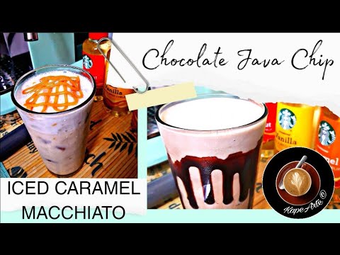 SMEG Espresso coffee machine drinks | Chocolate Java Chip & Iced Caramel Macchiat…