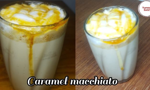 Caramel macchiato| Winter recipes| cafe macchiato