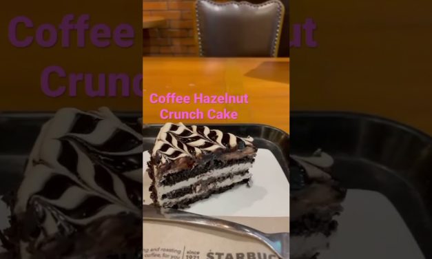 Starbucks Coffee Hazelnut Crunch Cake + Oats Cocoa Macchiato